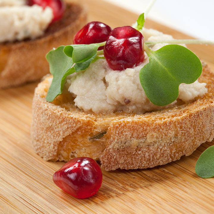 Savory Tuna Salad Crostini with Microgreens