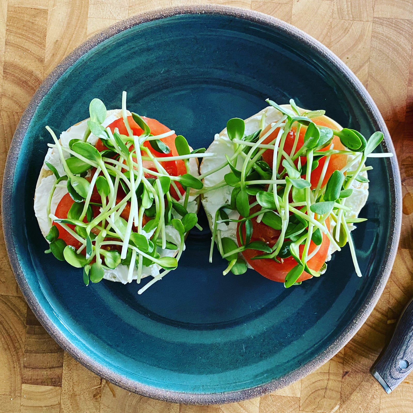Cream Cheese Sunflower Bagel